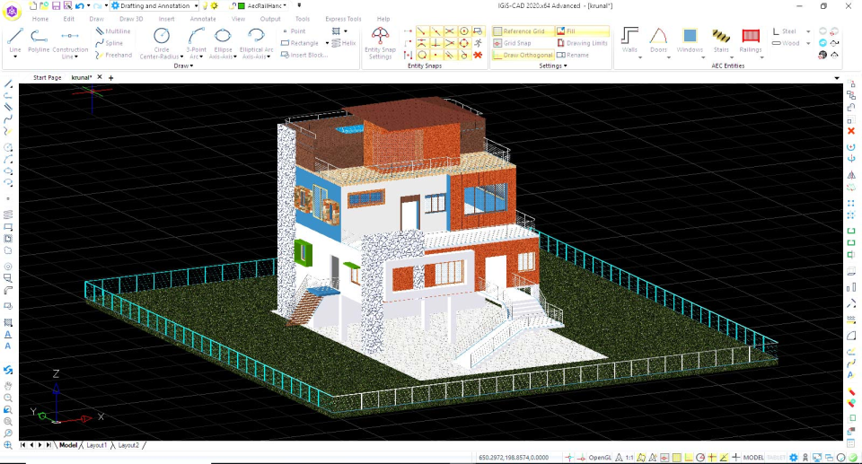 screenshot of IGiS CAD